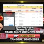 BUKTI JACKPOT SLOT STARLIGHT PRINCES 1000 TERPERCAYA DI INDONESIA TGL 29-01-2025