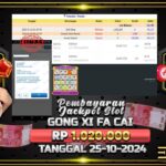 BUKTI JACKPOT SLOT GONG XI FA CAI TERPERCAYA DI INDONESIA TGL 25-01-2025