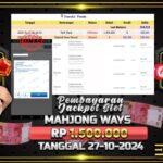 BUKTI JACKPOT SLOT MAHJONG WAYS TERPERCAYA DI INDONESIA TGL 27-01-2025