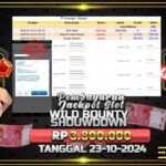 BUKTI JACKPOT SLOT WILD BOUNTY SHOWDOWN TERPERCAYA DI INDONESIA TGL 23-01-2025