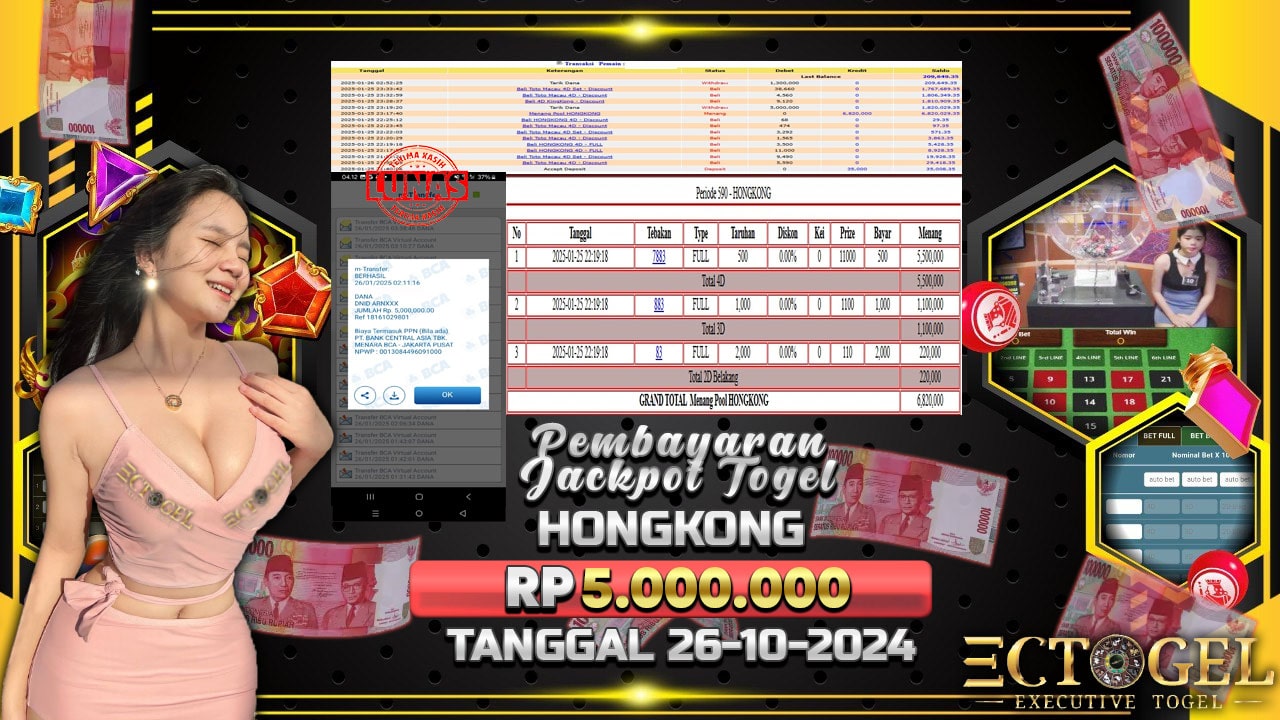 BUKTI JACKPOT TOGEL HONGKONG TERPERCAYA DI INDONESIA TGL 26-01-2025