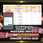 BUKTI JACKPOT SLOT MAHJONG WAYS 2 TERPERCAYA DI INDONESIA TGL 02-02-2025